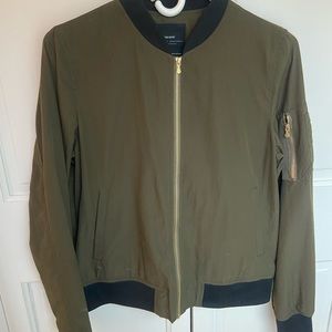 Zara Bomber Jacket in Army Green